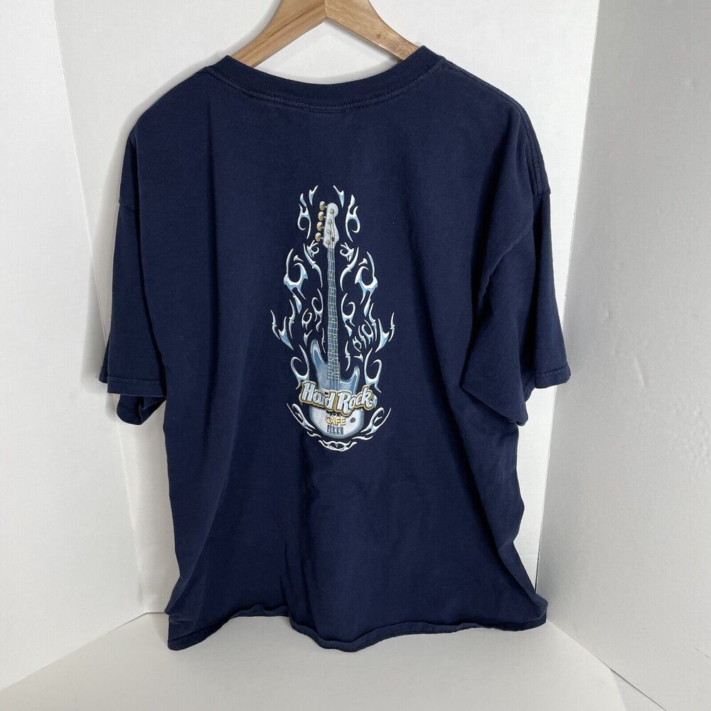 Hard Rock Cafe Chicago Graphic T-Shirt, XL, Dark Blue, Short Sleeve - Picture 3 of 9